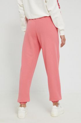 Fila pantaloni de trening femei, culoarea portocaliu, cu imprimeu