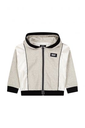 Dkny hanorac de bumbac pentru copii culoarea bej, modelator