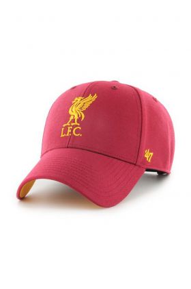 47brand sapca Epl Liverpool culoarea rosu, cu imprimeu