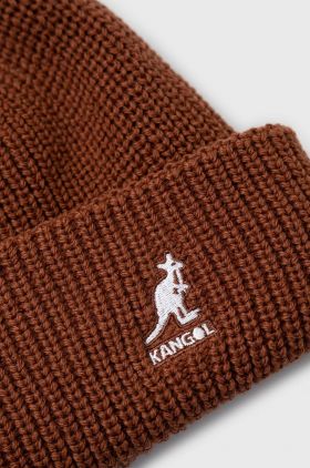 Kangol caciula culoarea maro, din tesatura neteda