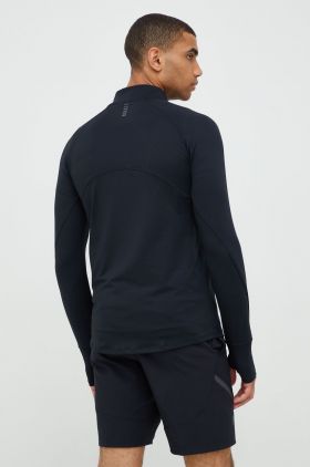 Under Armour longsleeve pentru alergare Qualifier Run 2.0 culoarea negru, neted