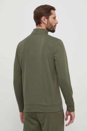 Under Armour bluza barbati, culoarea verde, neted