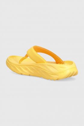 Hoka  șlapi Ora Recovery Flip femei, culoarea negru, cu platforma 1117910-BDGGR