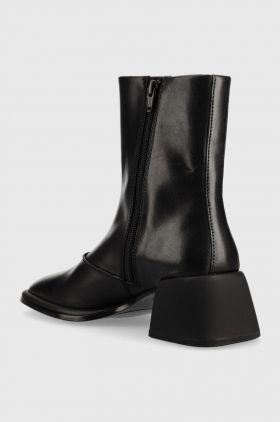 Vagabond Shoemakers cizme de piele Ansie femei, culoarea negru, cu toc drept