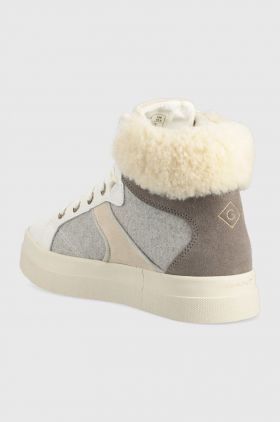Gant sneakers din piele Avona culoarea gri
