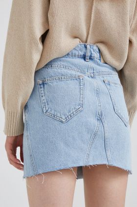 Sisley fusta jeans mini, drept