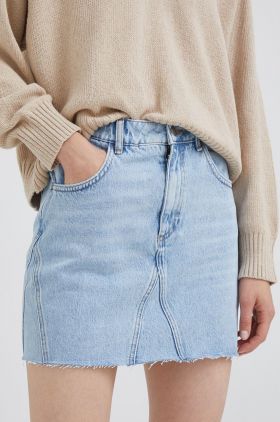 Sisley fusta jeans mini, drept