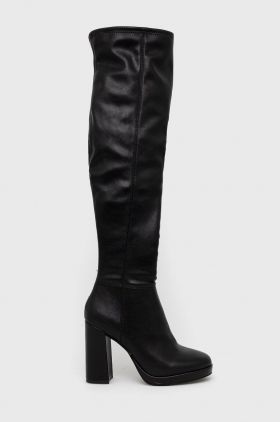 Steve Madden cizme Magnifico femei, culoarea negru, cu toc drept