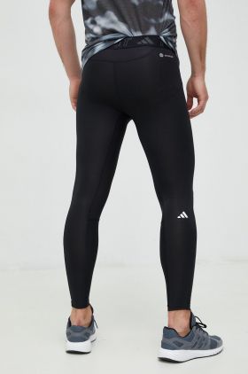 adidas Performance colanți de antrenament bărbați, culoarea negru, uni HM6061