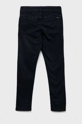 Pepe Jeans pantaloni copii culoarea albastru marin, neted