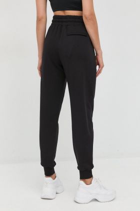 MICHAEL Michael Kors pantaloni de trening din bumbac femei, culoarea negru, neted