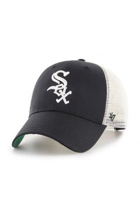 47brand șapcă MLB Chicago White Sox culoarea negru, cu imprimeu  B-BRANS06CTP-BK