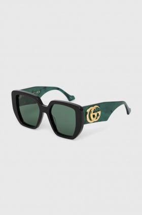 Gucci ochelari de soare femei, culoarea verde