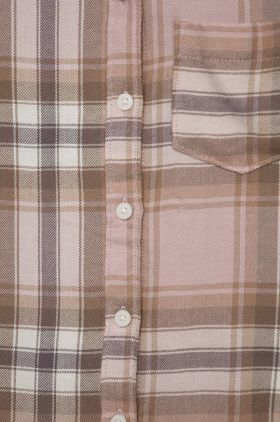 Abercrombie & Fitch camasa copii culoarea maro