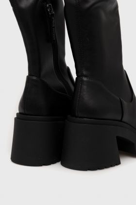 Steve Madden cizme Jetstream femei, culoarea negru, cu toc drept