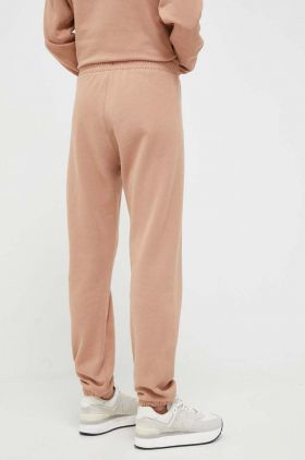 Dkny pantaloni de trening culoarea violet, neted