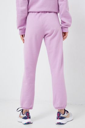 Dkny pantaloni de trening culoarea violet, neted