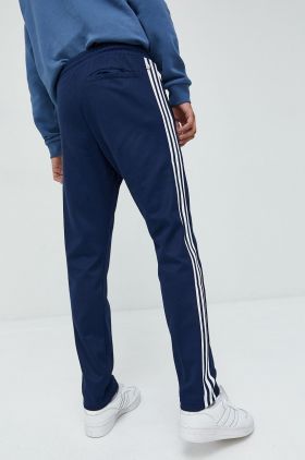 adidas Originals pantaloni de trening barbati, culoarea albastru marin, cu imprimeu