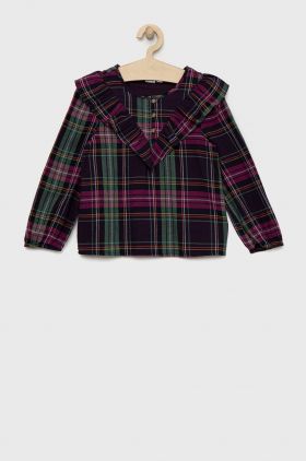 GAP bluza de bumbac pentru copii in carouri