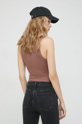 Abercrombie & Fitch body femei, culoarea maro