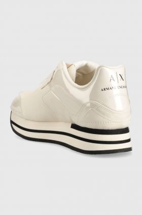 Armani Exchange sneakers culoarea bej
