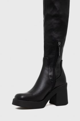 Steve Madden cizme Seasons femei, culoarea negru, cu platforma