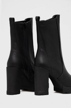 Aldo botine Ilanna femei, culoarea negru, cu toc drept