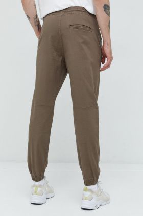 Abercrombie & Fitch pantaloni barbati, culoarea maro