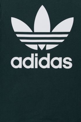 adidas Originals tricou de bumbac pentru copii culoarea verde, cu imprimeu