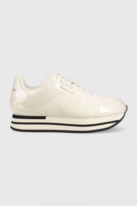 Armani Exchange sneakers culoarea bej