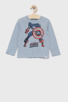 GAP longsleeve din bumbac pentru copii cu imprimeu