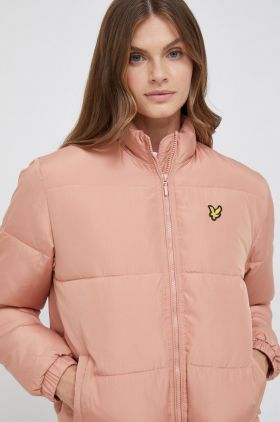 Lyle & Scott geaca femei, culoarea portocaliu, de iarna