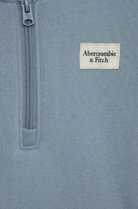 Abercrombie & Fitch bluza copii culoarea gri, neted