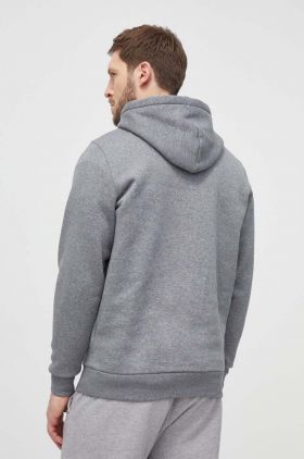 Under Armour bluza barbati, culoarea bej, cu glugă, cu imprimeu