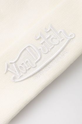 Von Dutch caciula culoarea bej, din tricot gros