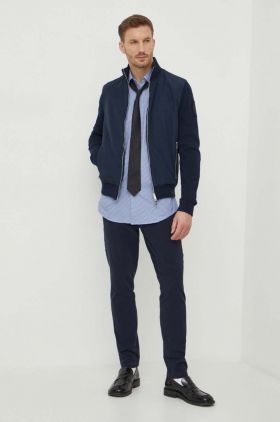 BOSS cămașă bărbați, culoarea bej, cu guler clasic, slim 50478620