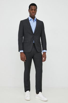 BOSS cămașă bărbați, culoarea bej, cu guler clasic, slim 50478620