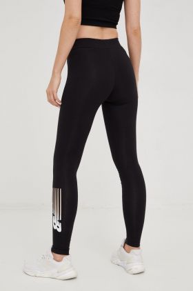 New Balance leggins de antrenament Classic femei, culoarea negru, cu imprimeu