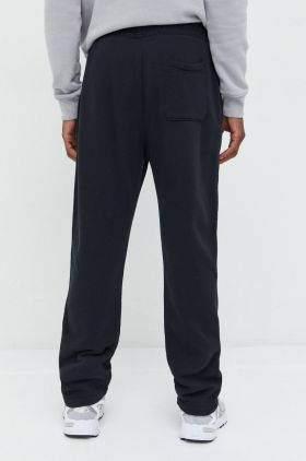 Abercrombie & Fitch pantaloni de trening barbati, culoarea negru, cu imprimeu