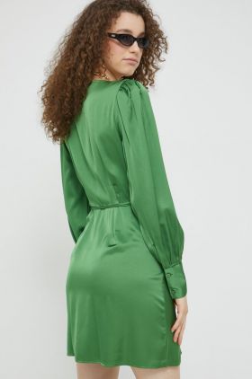 Abercrombie & Fitch rochie culoarea verde, mini, drept