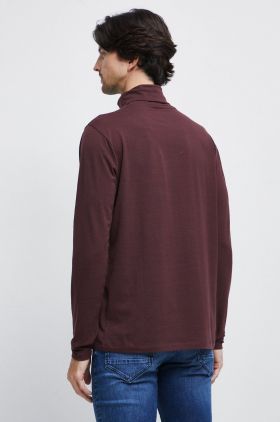 Medicine longsleeve barbati, culoarea bordo, neted