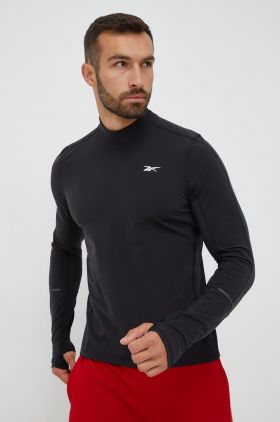 Reebok mânecă lungă de antrenament United By Fitness , culoarea negru, neted