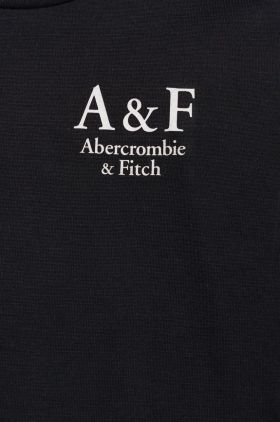 Abercrombie & Fitch pijama copii culoarea gri, neted