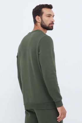 Puma bluza barbati, culoarea verde, cu imprimeu