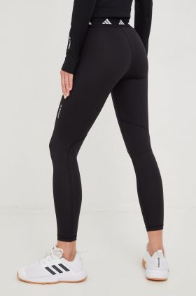 adidas Performance colanți de antrenament Techfit femei, culoarea negru, uni Techfit HF6680