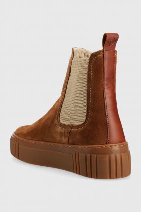 Gant botine din piele intoarsa Snowmont , culoarea maro