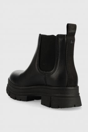UGG ghete chelsea de piele W Ashton Chelsea femei, culoarea negru, cu platforma 1133894.BLK-BLK
