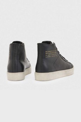 AllSaints tenisi de piele Tana High Top femei, culoarea negru