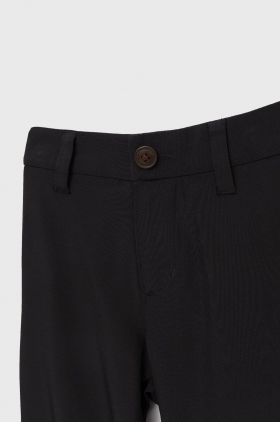 Abercrombie & Fitch pantaloni copii culoarea bej, neted