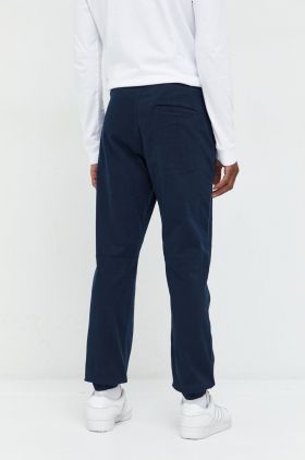 Abercrombie & Fitch pantaloni barbati, culoarea albastru marin